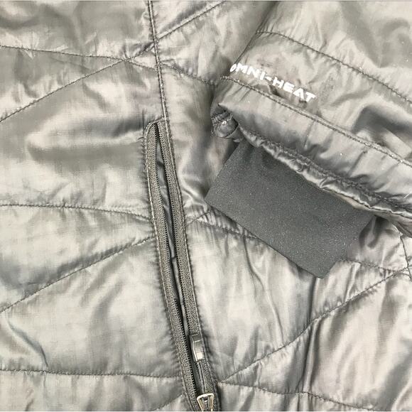 COLUMBIA Mighty Lite Hooded Omni Heat Jacket-Coat Sz XL Black Full Zip Insulated - Picture 11 of 15